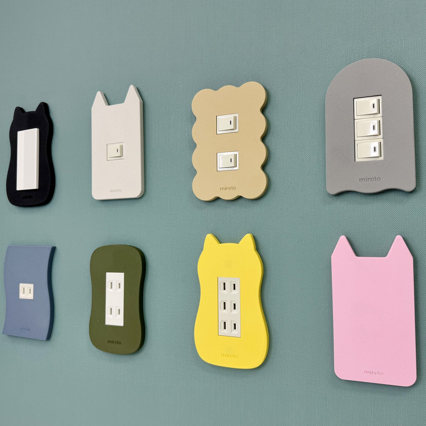 mireto 着せ替えカバー スイッチ/コンセント (猫耳)